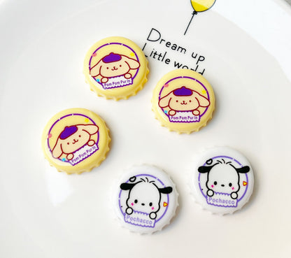 Cartoon bottle cap DIY accessory acrylic bead