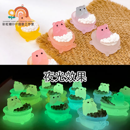 Luminous Bubble Bath Pig DIY Ornament