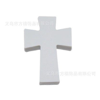 Solid color cross silicone beads