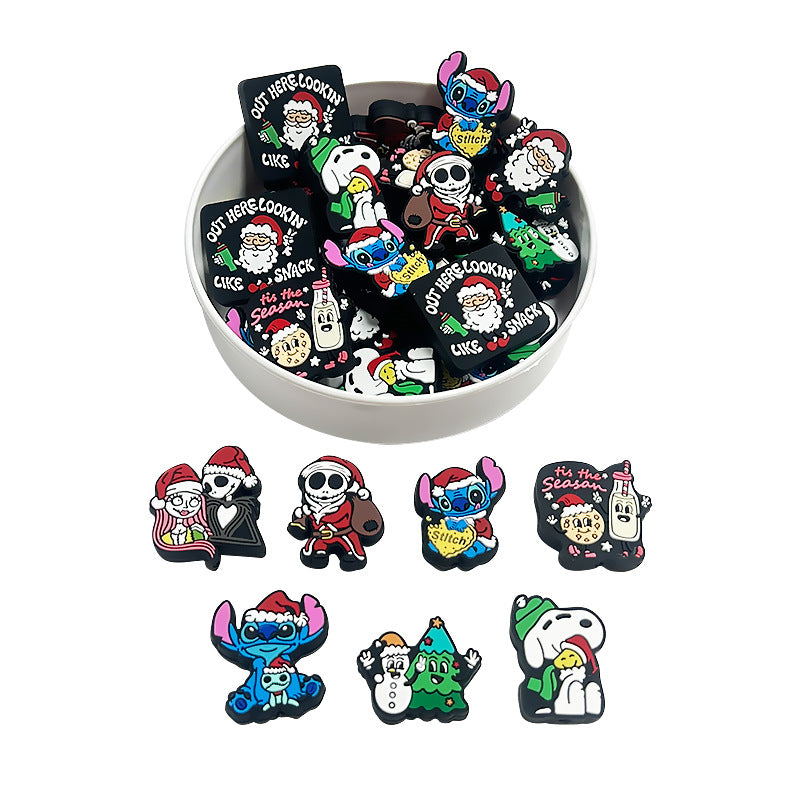 New Christmas silicone cartoon  beads