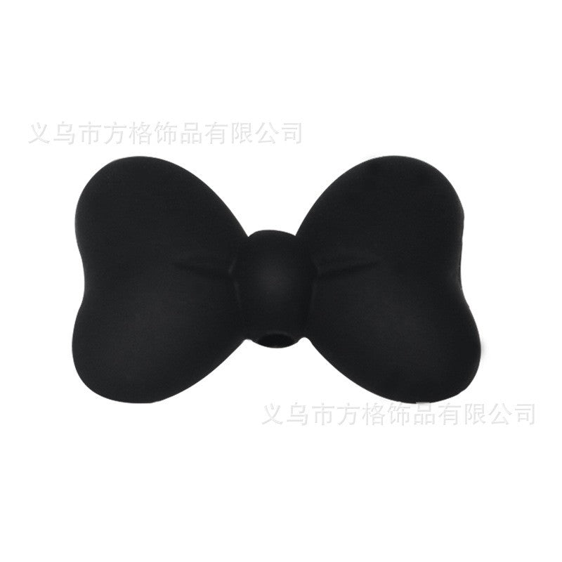 Cartoon bow silicone beads