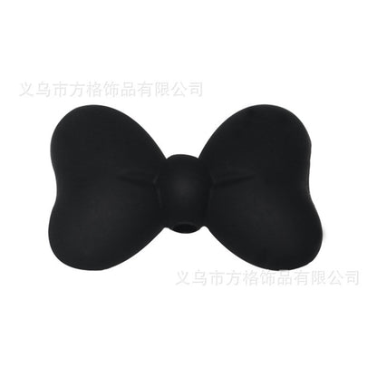 Cartoon bow silicone beads