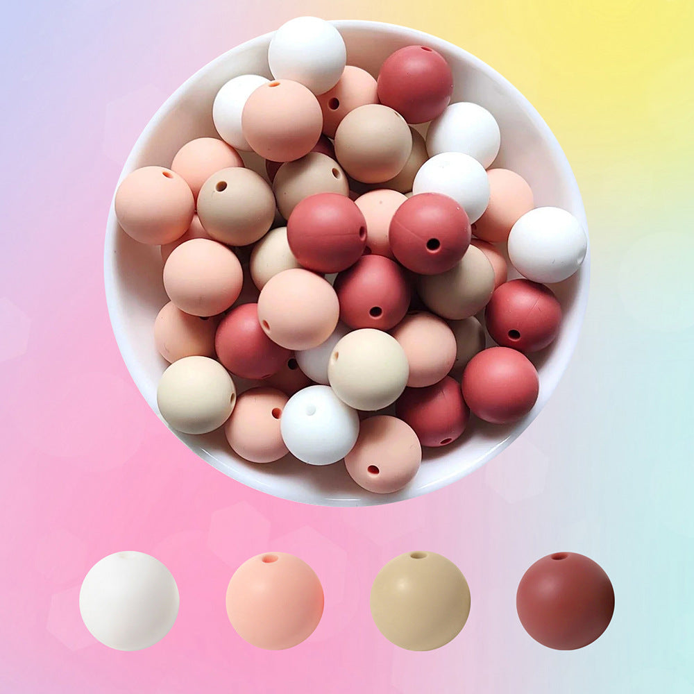 Mixed color silicone beads