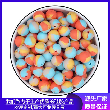 Candy colored silicone beads