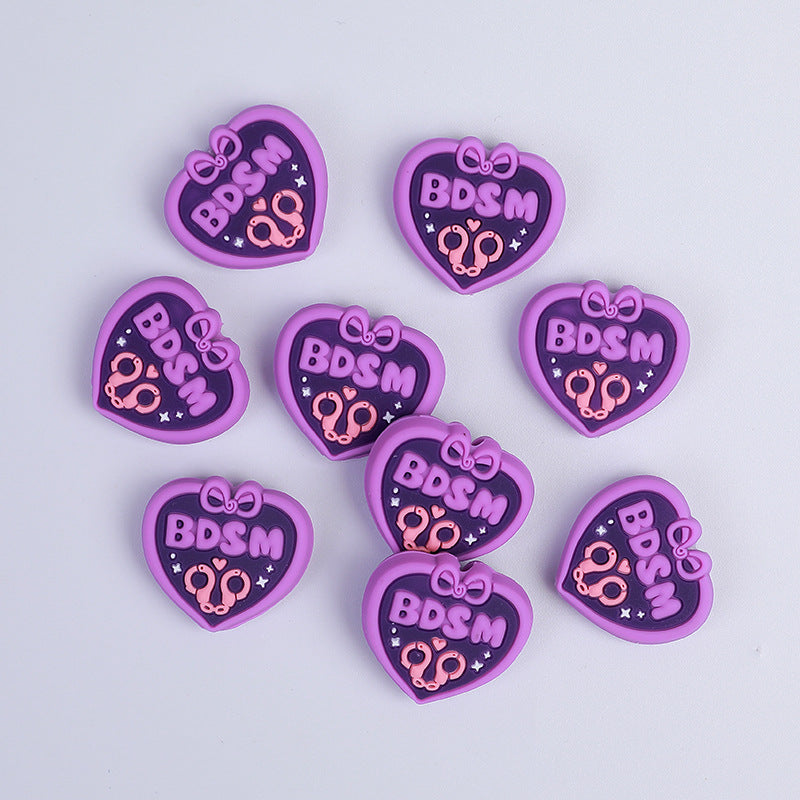 Personalized English silicone beads for the European station