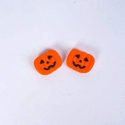 Halloween Pumpkin Silicone Beads