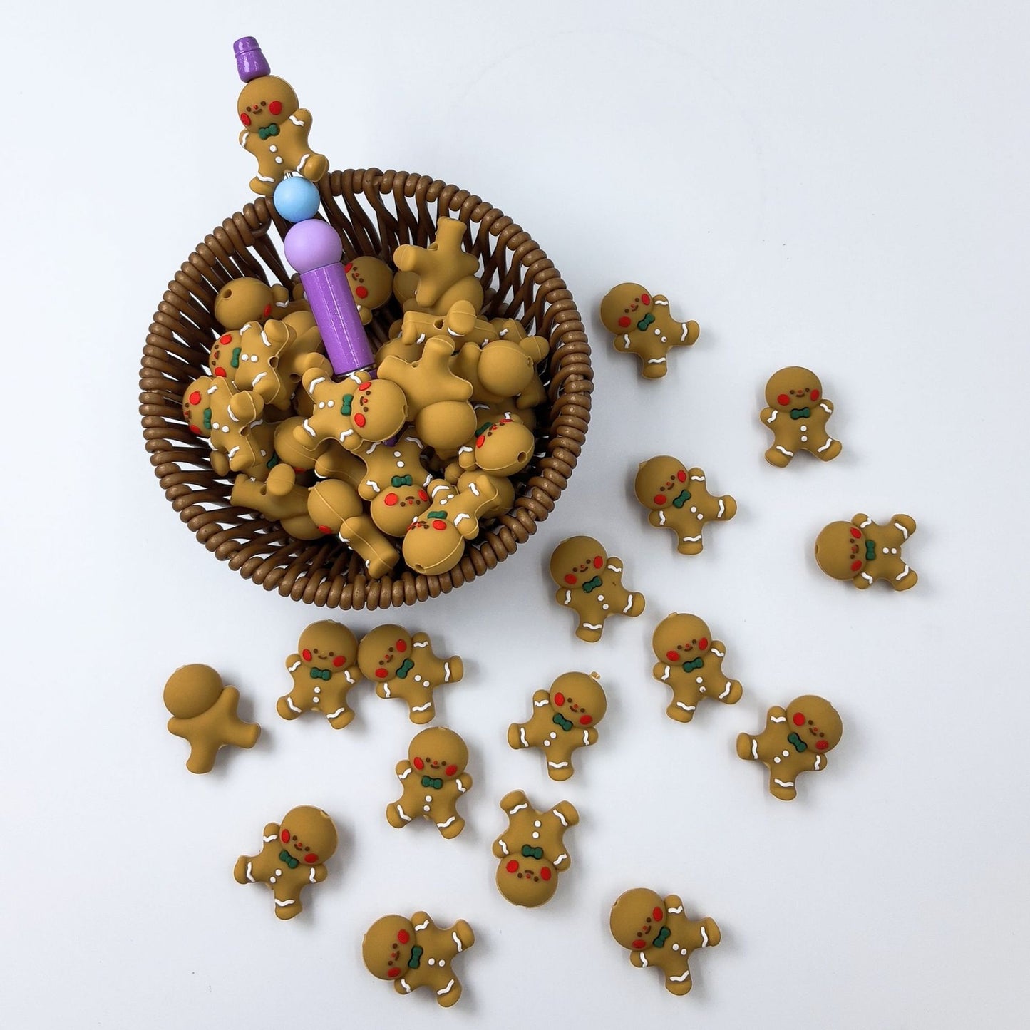 Gingerbread Man 3D 3D 3D Silicone Cute Cartoon