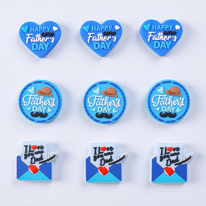 Father's Day Silicone Beads