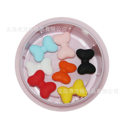 Cartoon bow silicone beads