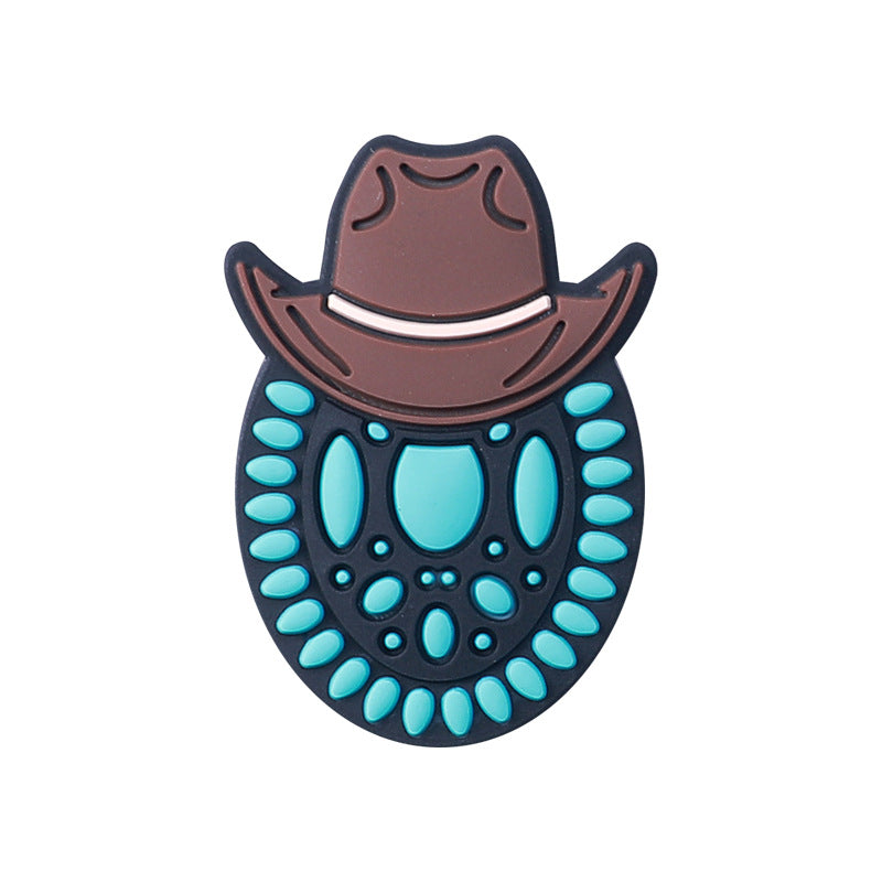 Cowboy silicone beads silicone beads