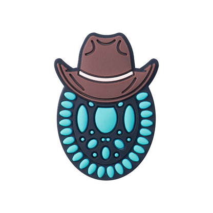 Cowboy silicone beads silicone beads